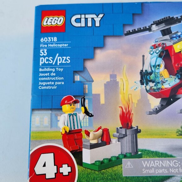 NEW LEGO City Fire Helicopter 60318 Building Set CHRISTMAS GIFT STOCKING STUFFER - Picture 4 of 6
